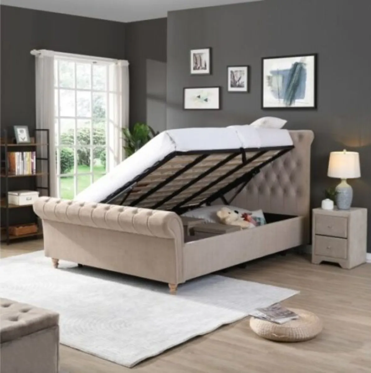 Kilkenny Mink Side Gas-Lift Bed - Image 3