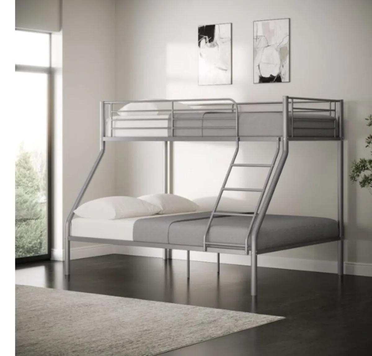 Tandi Triple Sleeper Bunk Bed – Silver - Image 1
