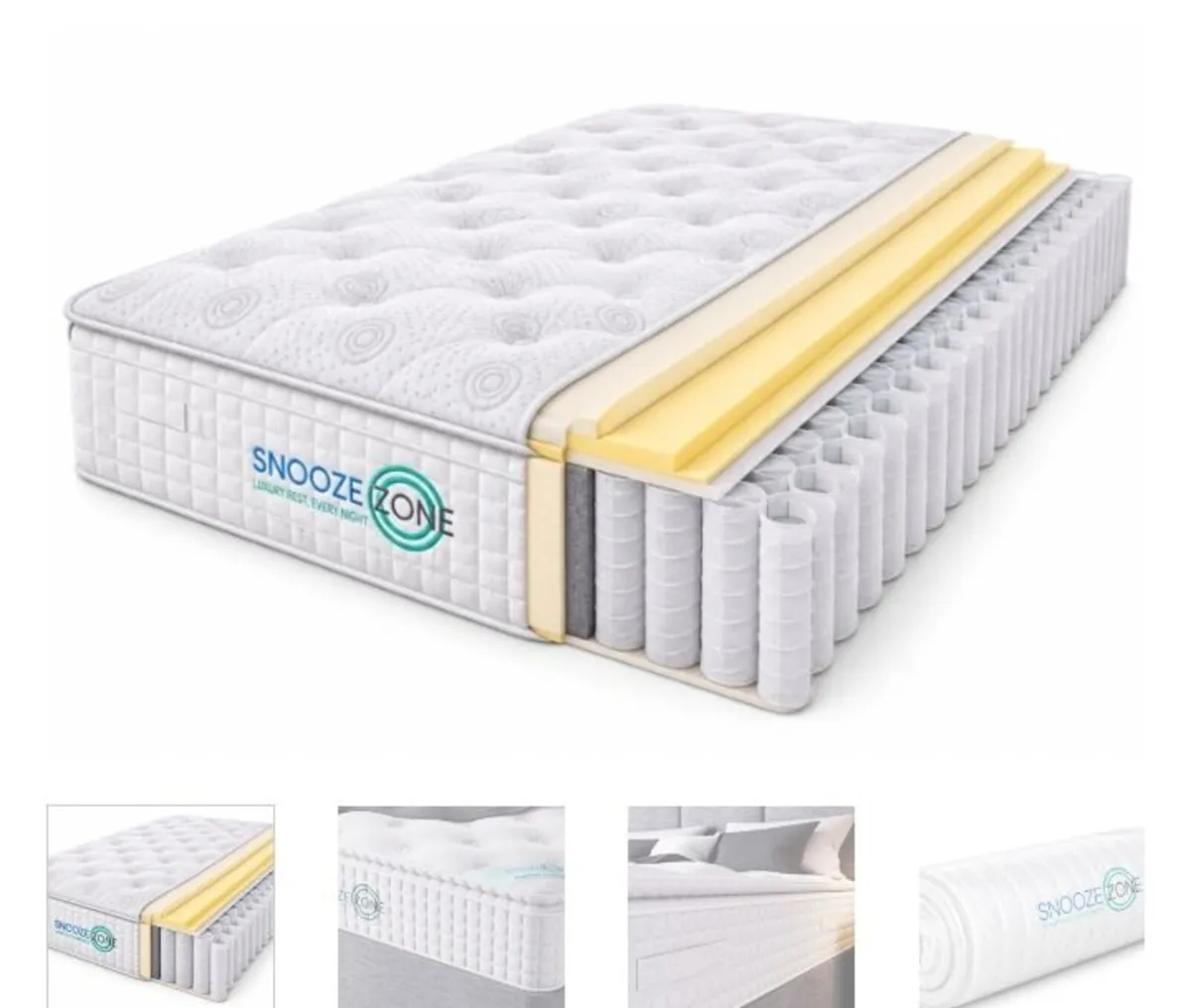 Snooze Zone Pocket Cloud Mattress / 4 Sizes - Image 2