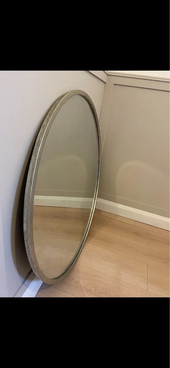 Laura Ashley Mirror in Brushed Chrome - Image 3