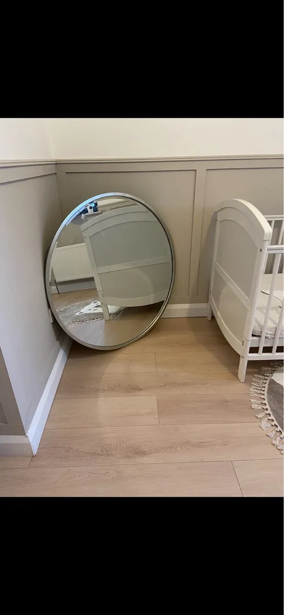 Laura Ashley Mirror in Brushed Chrome - Image 4