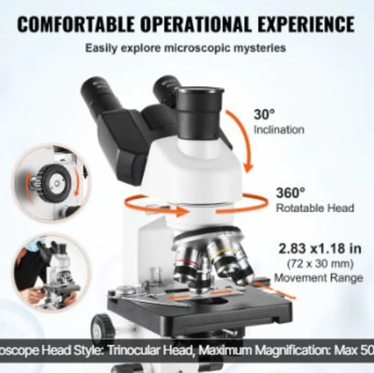 Compound Trinocular Microscope 40X-2500 - Image 4