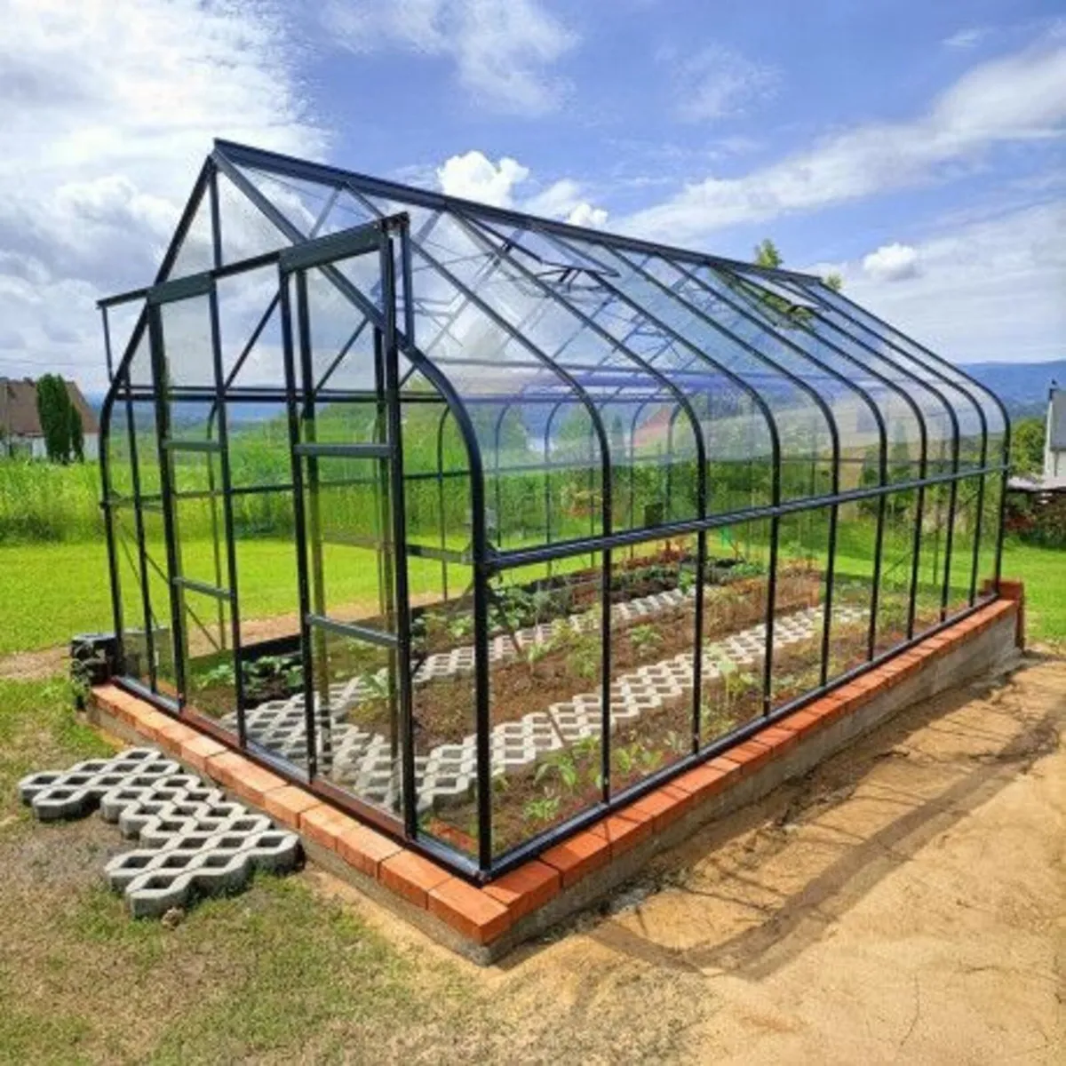 Glasshouse 3x4.8m  4mm toughened glass - Image 2