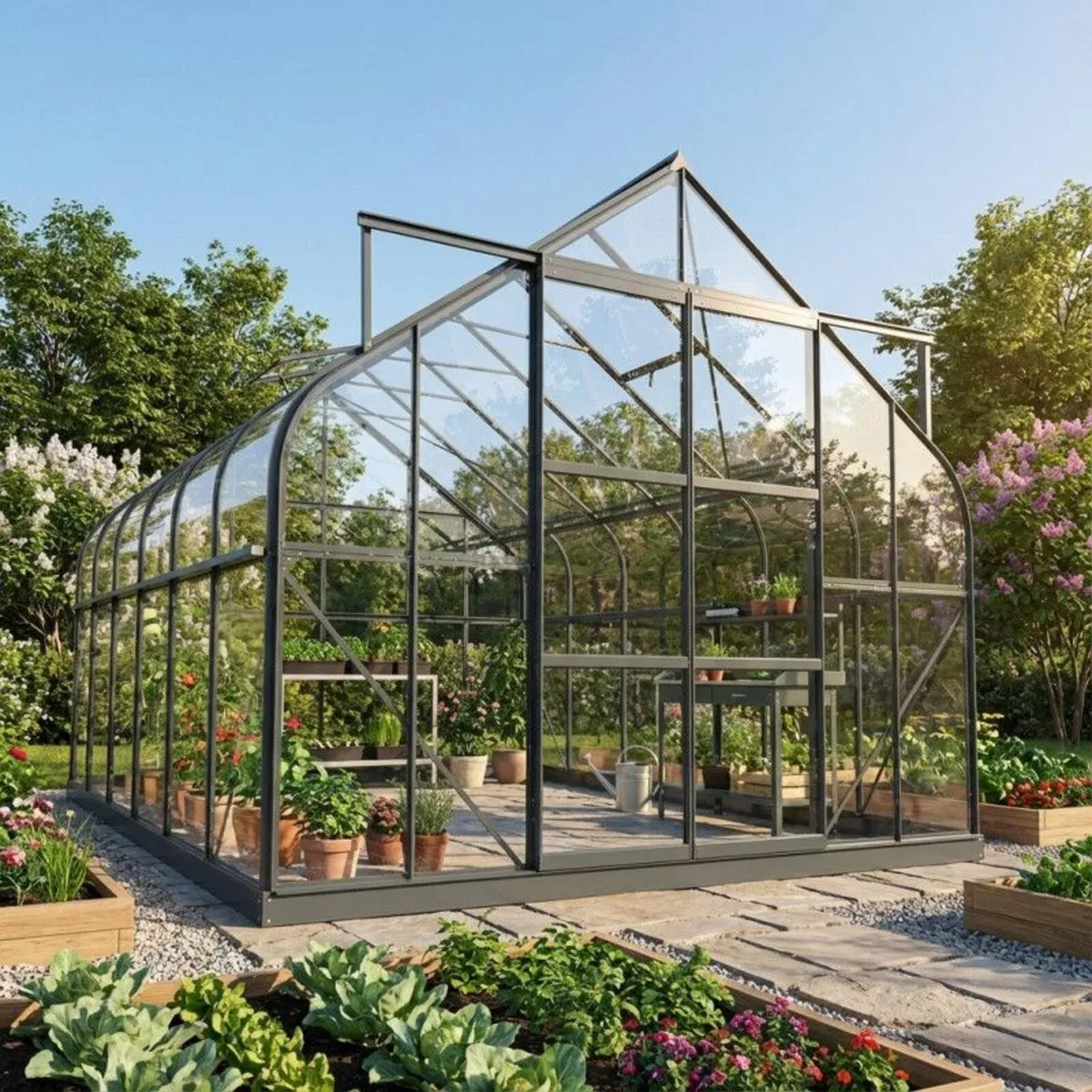 Glasshouse 3x4.8m  4mm toughened glass - Image 3