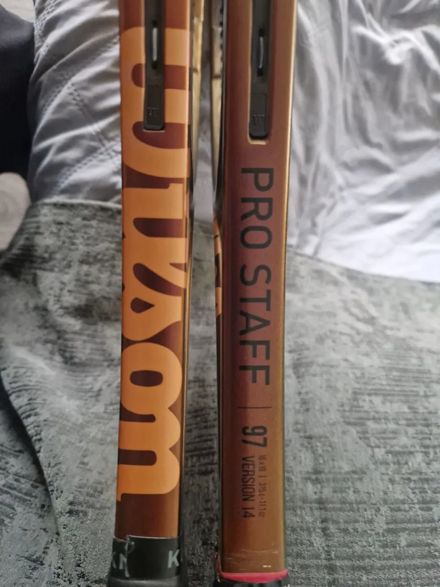 Wilson Pro Staff tennis rackets x 2 - Image 1