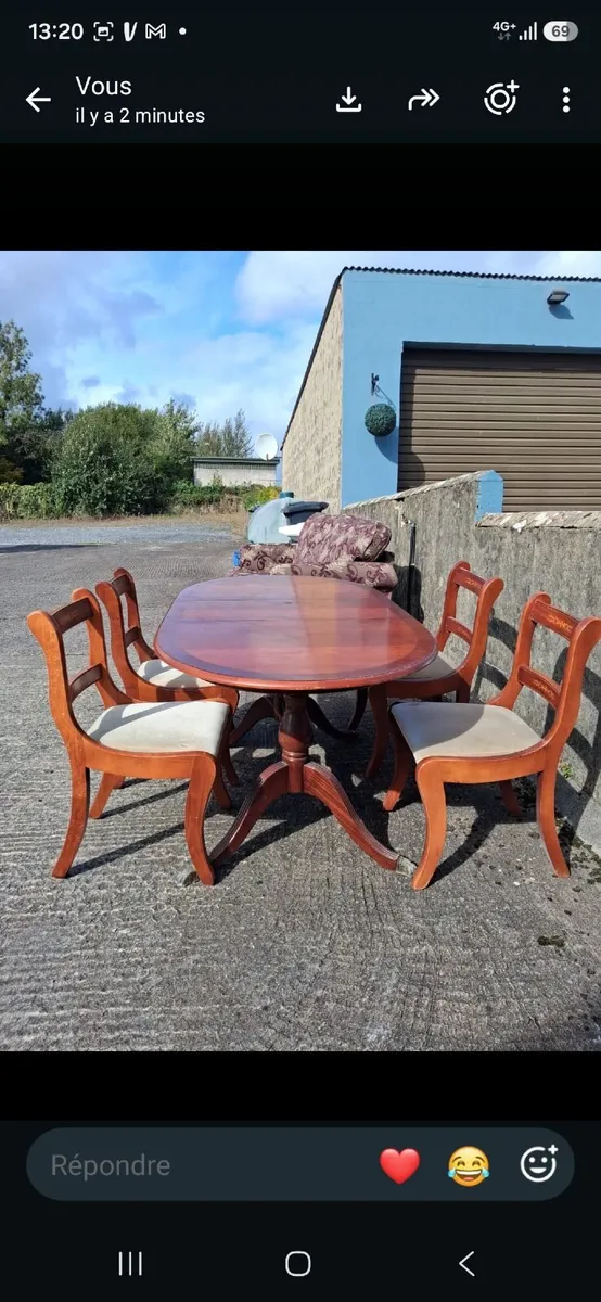 Table  + 4 chairs FREE - Image 1