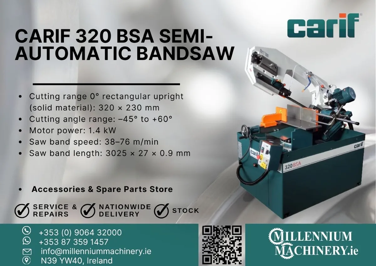 Carif 320 BSA Semi-Automatic Bandsaw - Image 1
