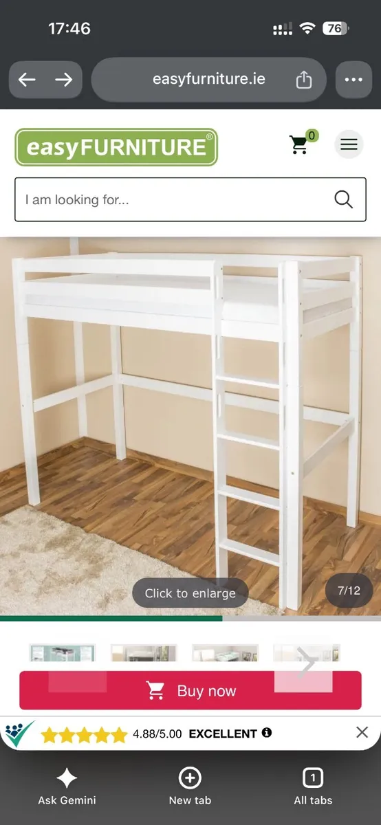 Loft Bed / High sleeper - Image 1