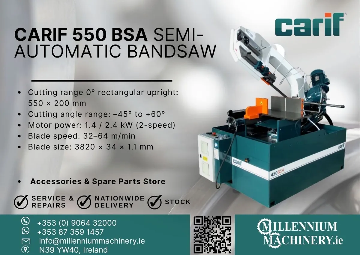 Carif 550 BSA Semi-Automatic Bandsaw