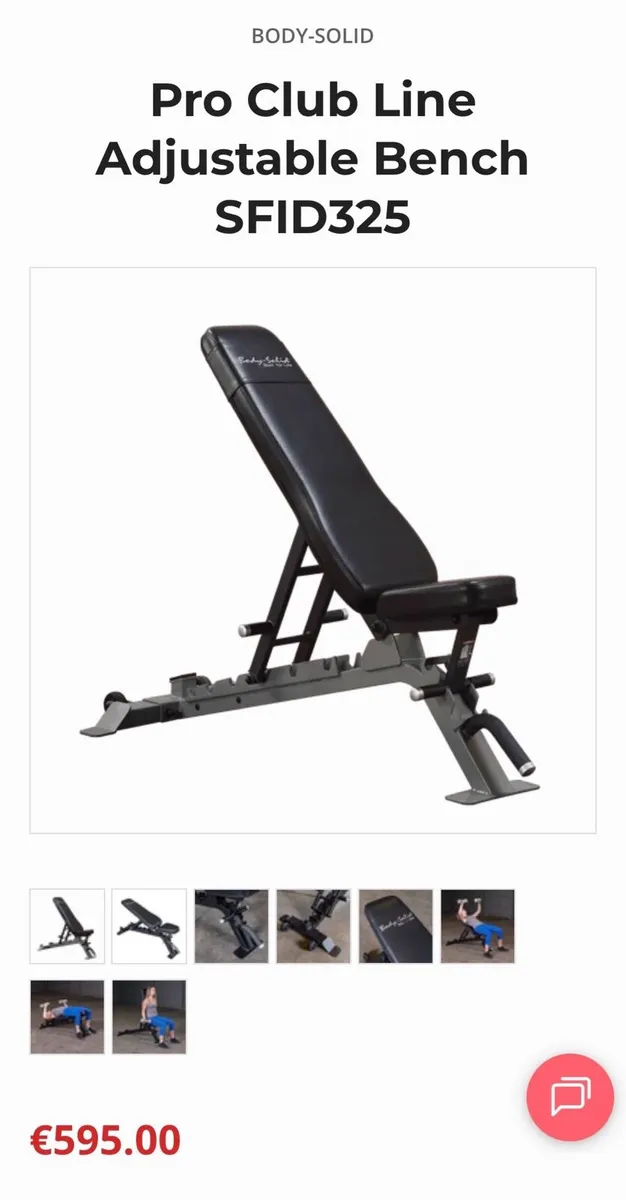 BODY-SOLID Pro Club Line Adjustable Bench SFID325 - Image 1