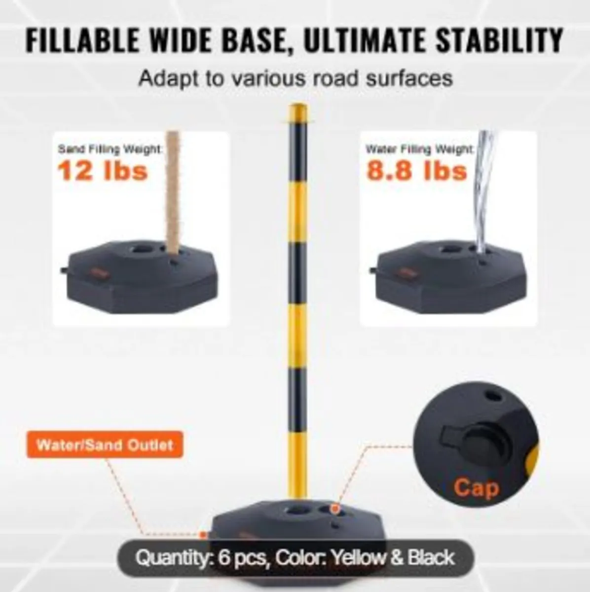 Adjustable Traffic Delineator Post Cones - Image 3