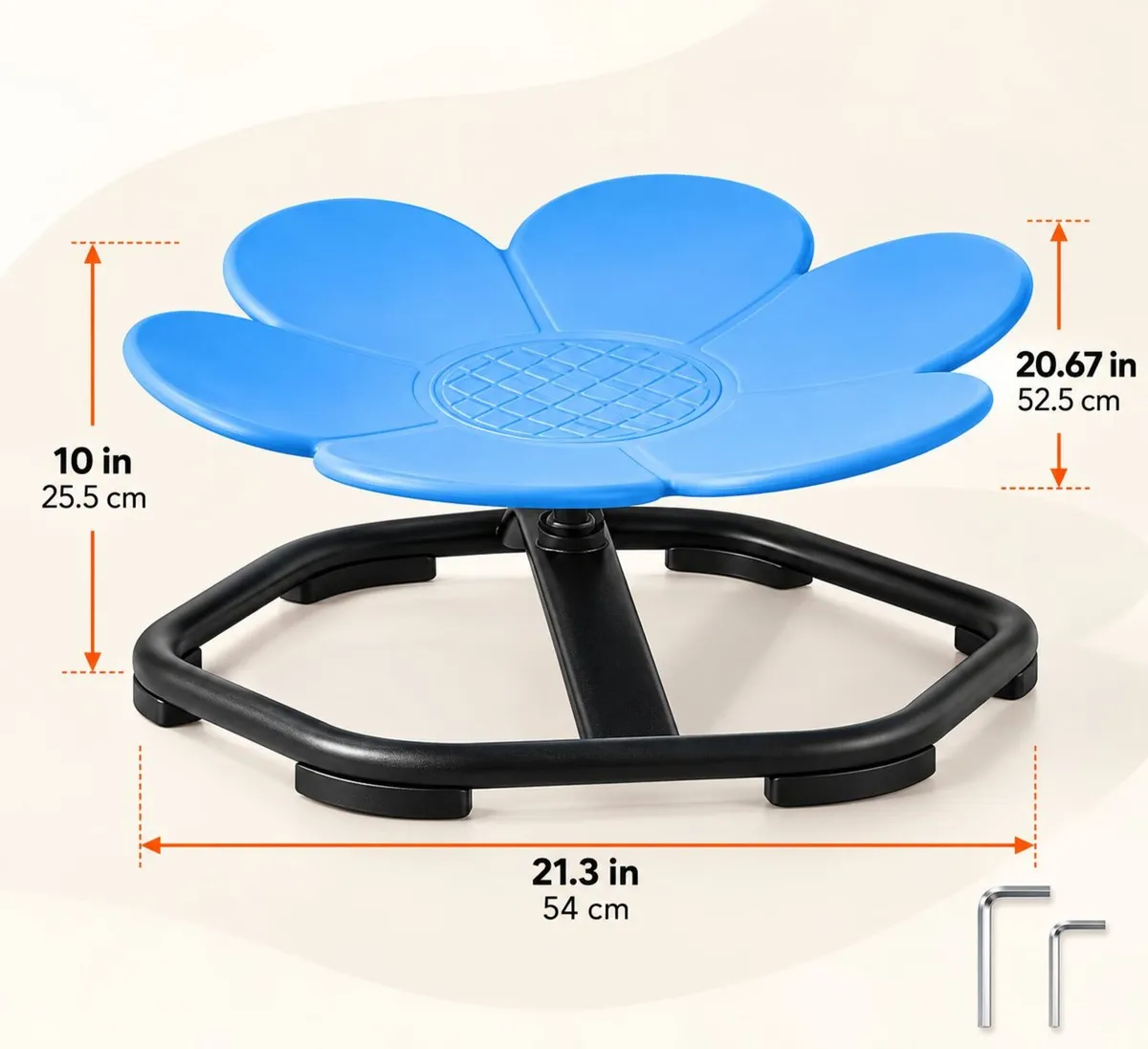 Kids 360° Sensory Spinning Swivel Chair Blue – Bal - Image 3