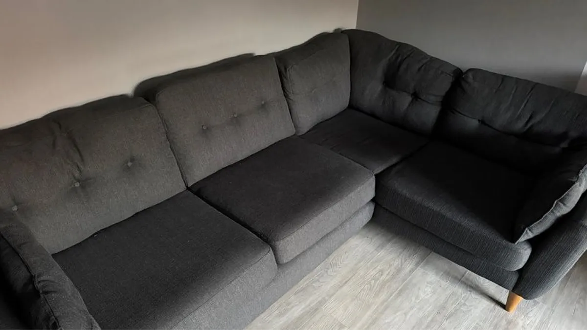Dark Grey 2-Piece Sofa Set - Image 3