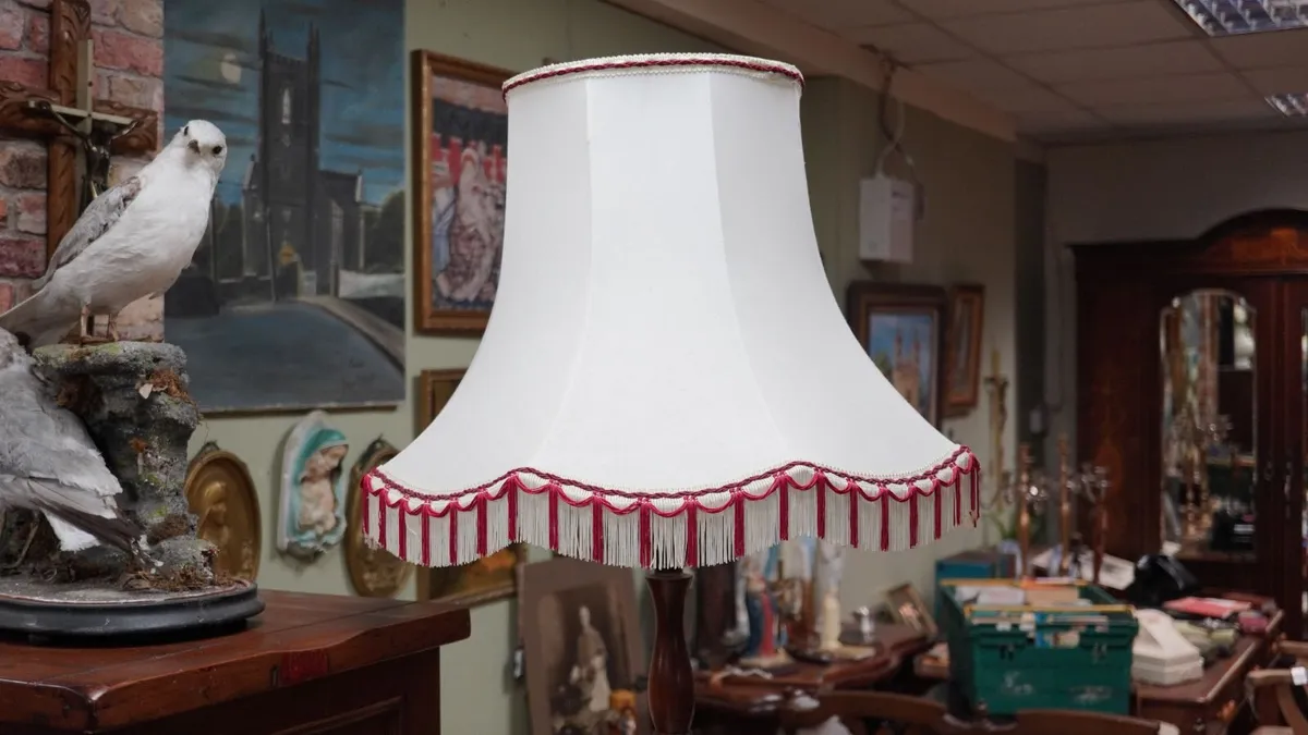 Vintage Turned Wood Floor Lamp - Image 2
