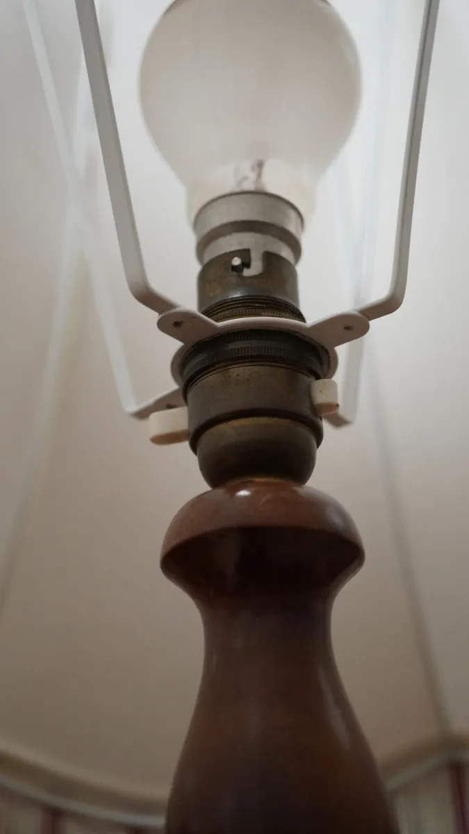 Vintage Turned Wood Floor Lamp - Image 4