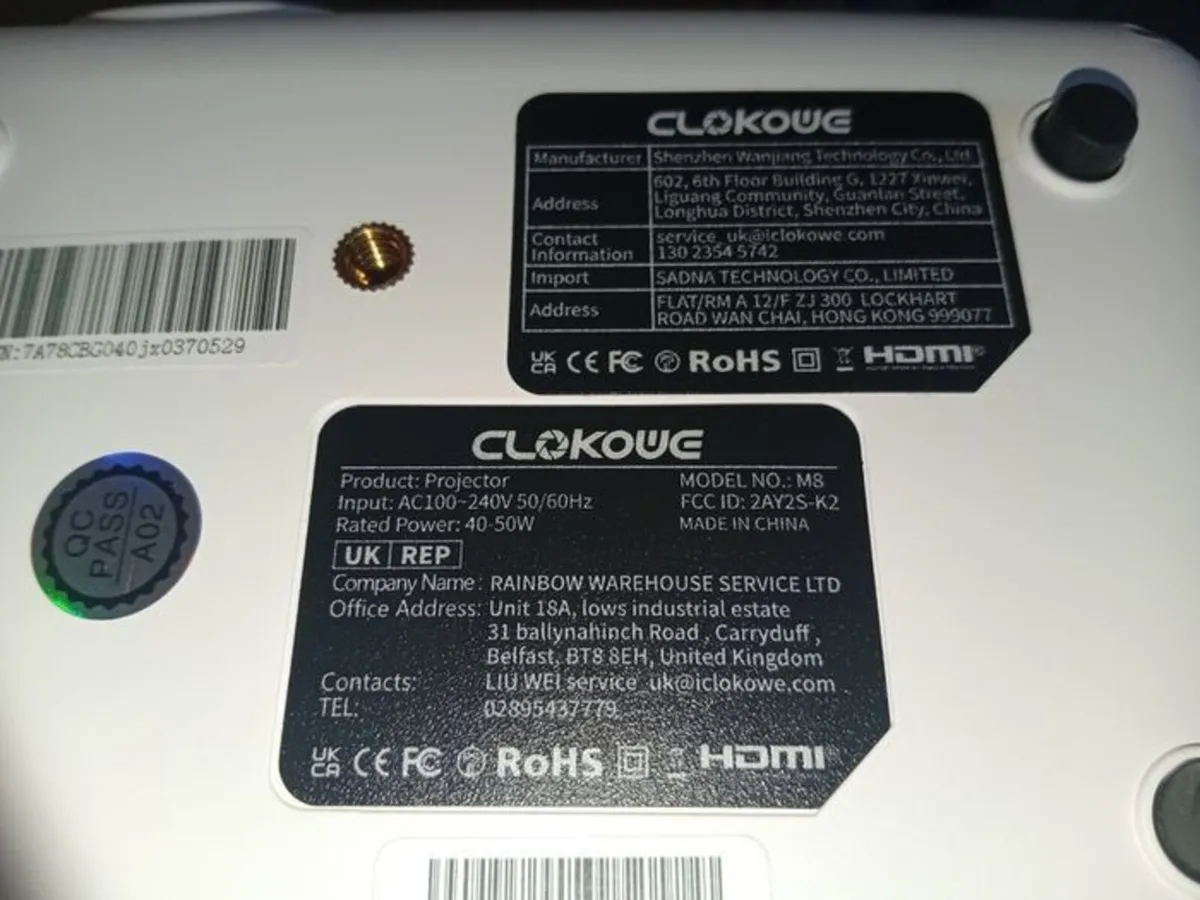 Clokowe M8 digital Projector 1920x1080 superb/c - Image 2