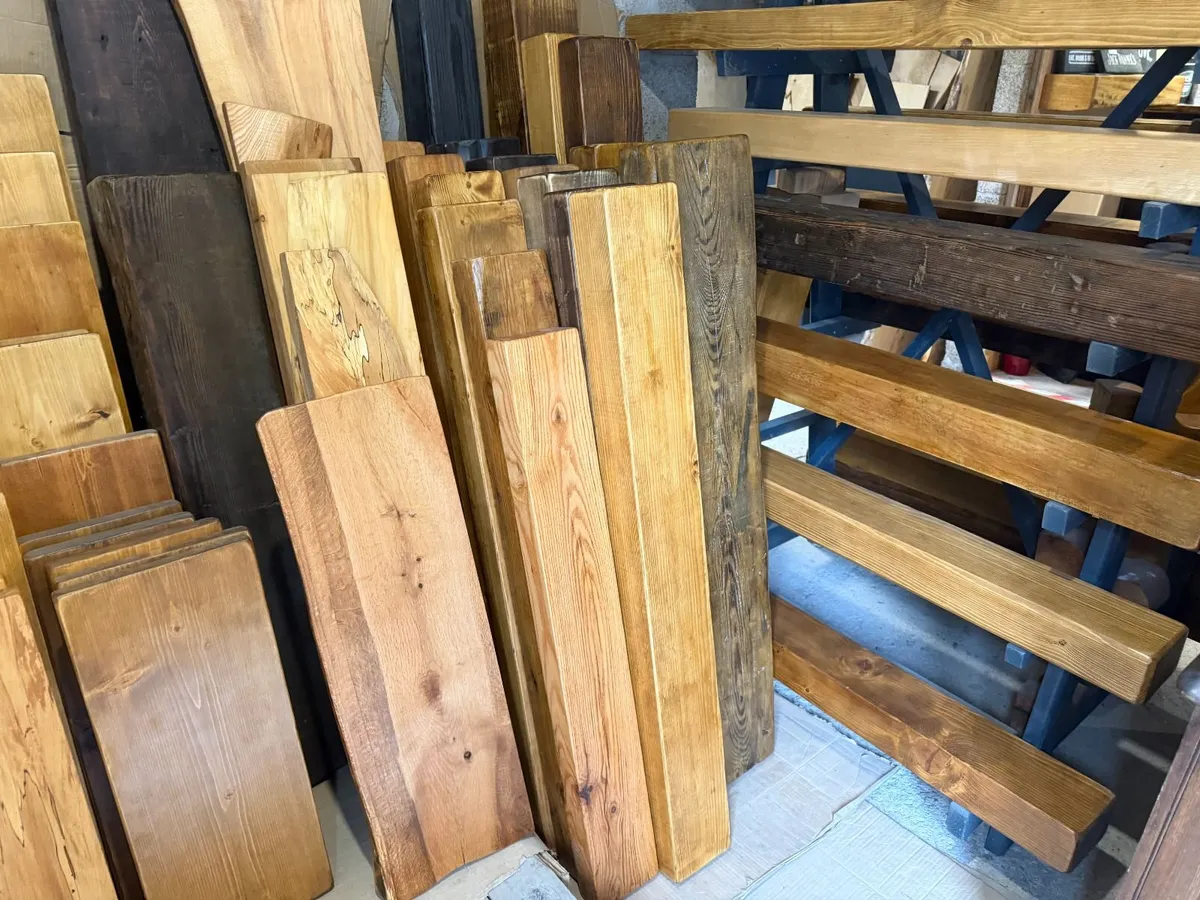 Reclaimed Rustic Fire Mantles Pine / Oak - Image 1
