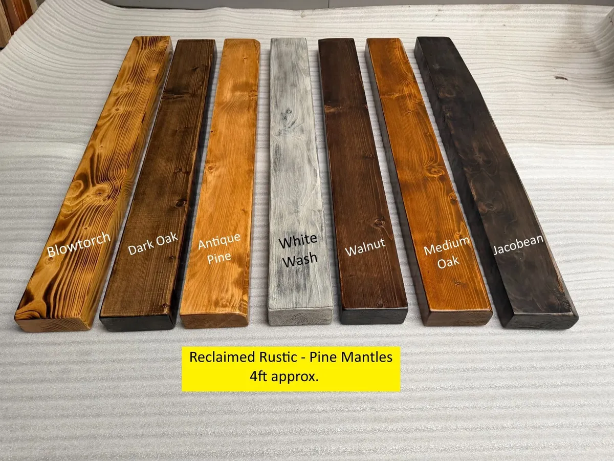 Reclaimed Rustic Fire Mantles Pine / Oak - Image 2