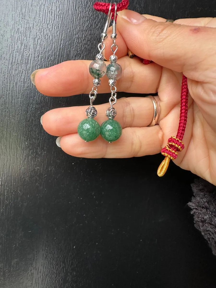 Handmade gemstones earrings - Image 2