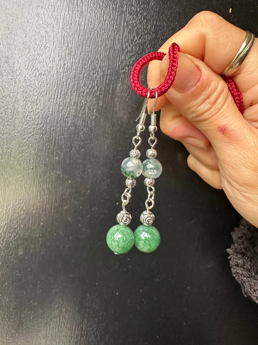 Handmade gemstones earrings - Image 3