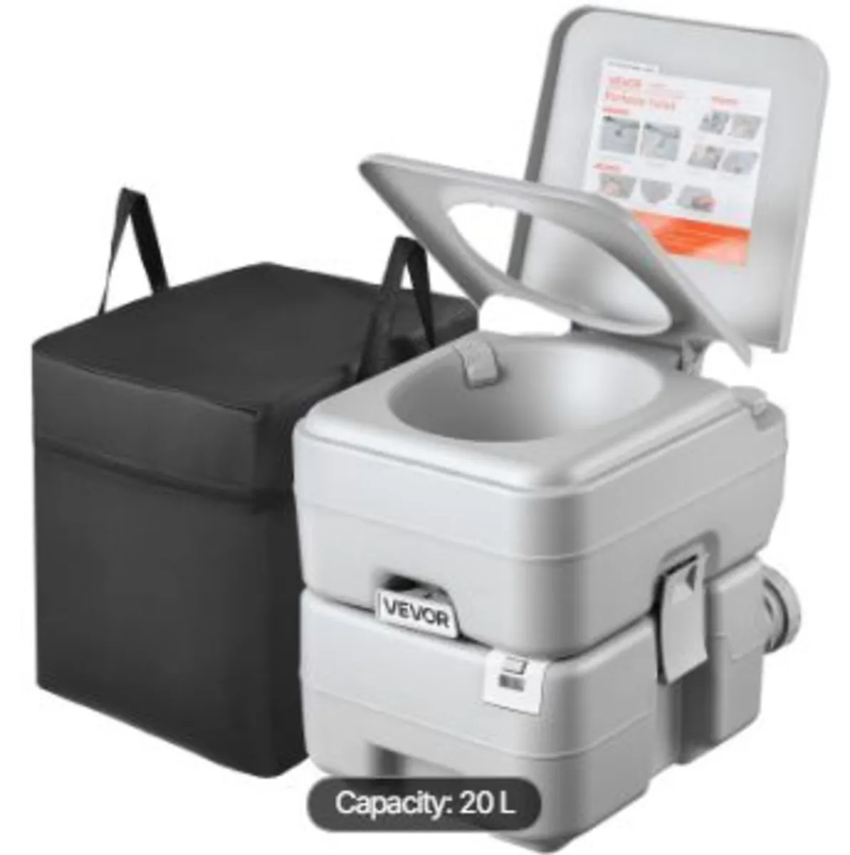Portable Toilet, 20L Detachable Waste Tank - Image 1