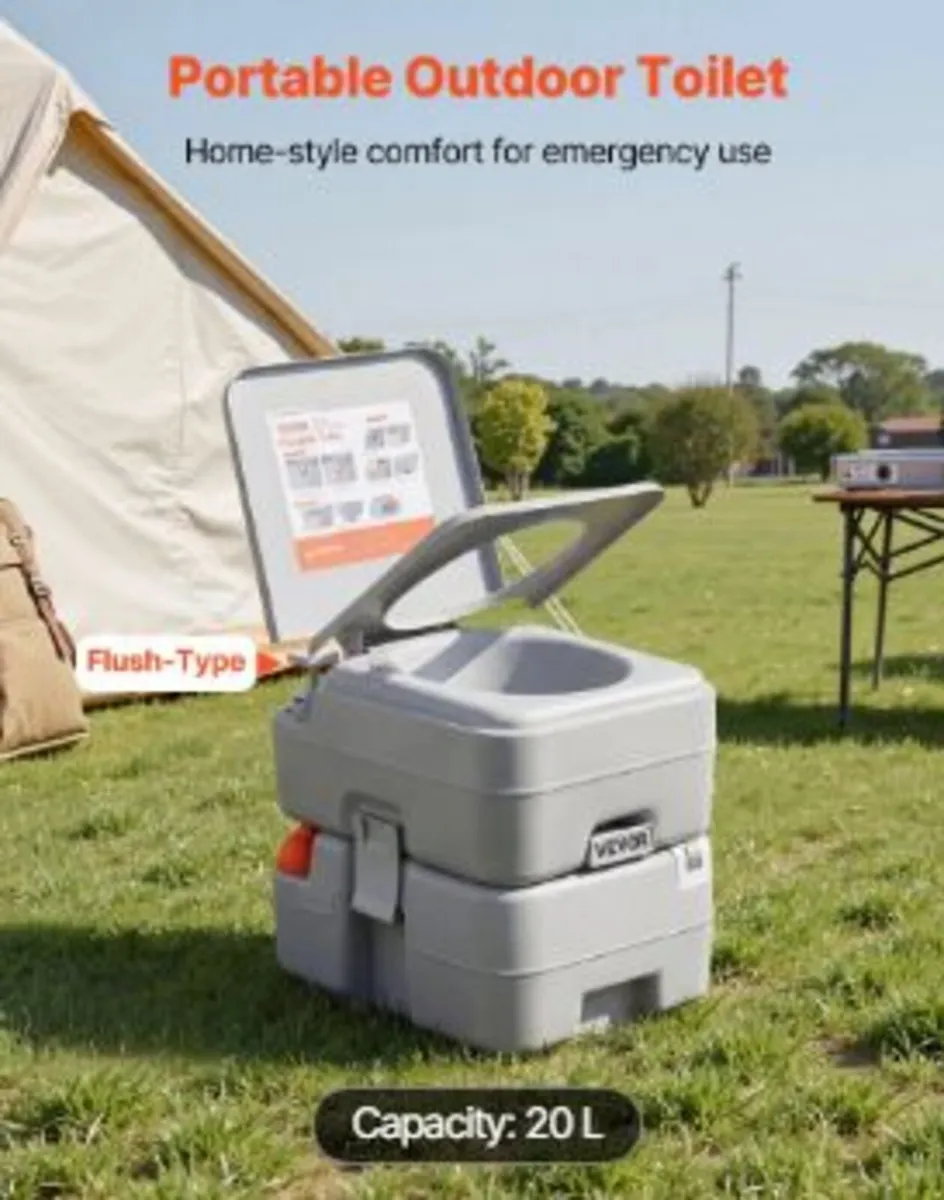 Portable Toilet, 20L Detachable Waste Tank - Image 2