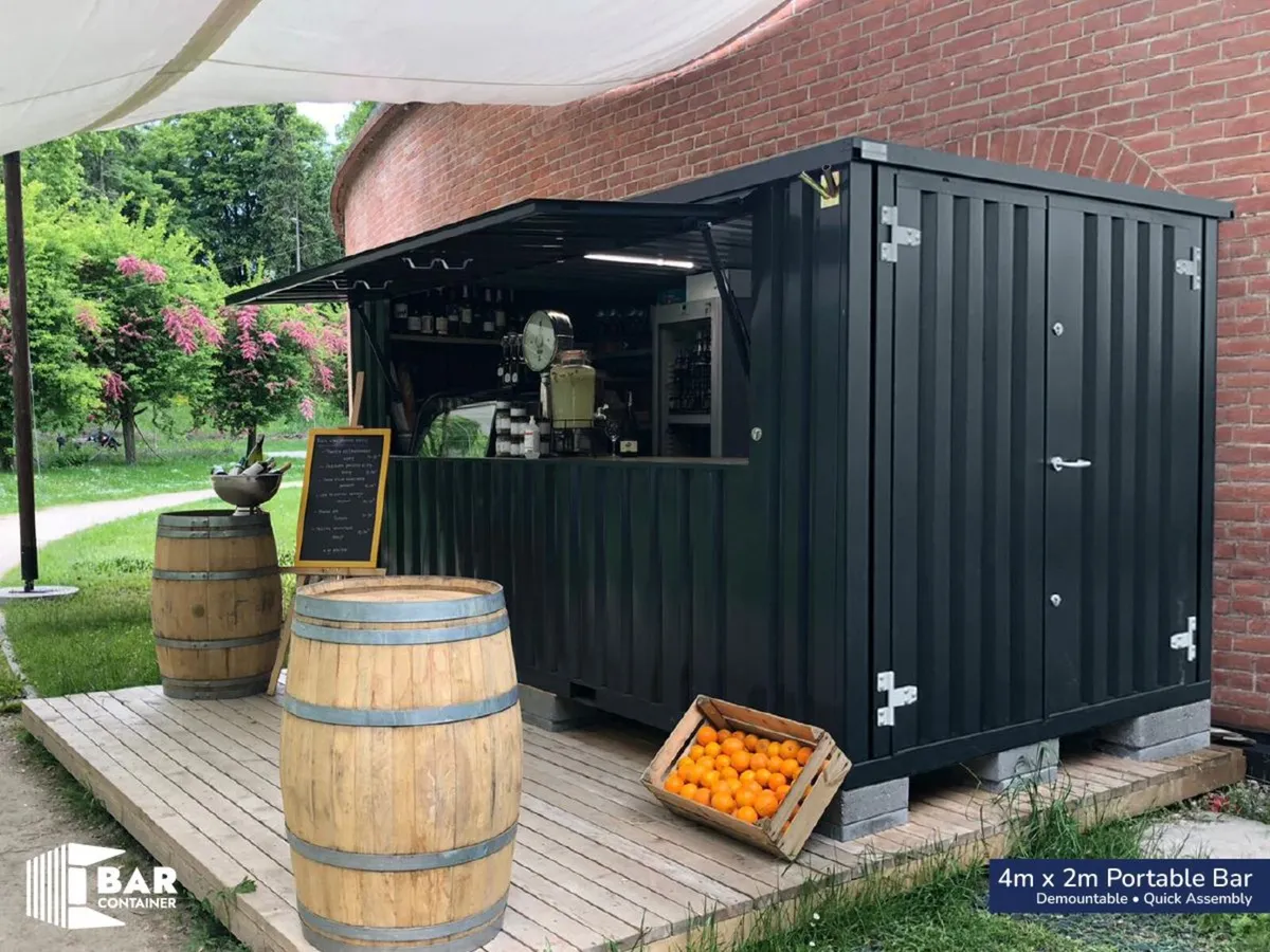 4m x 2m Portable Bar Container – Flat Pack - Image 3
