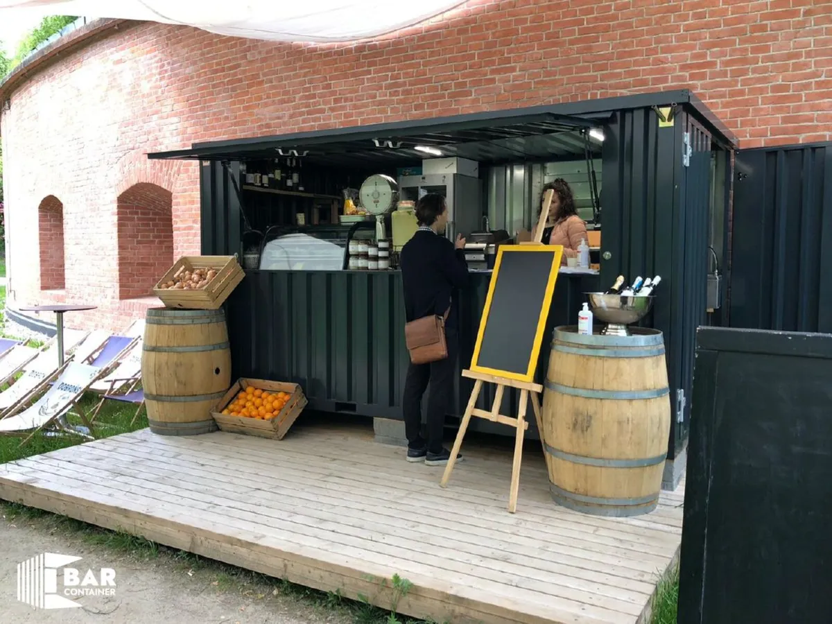 4m x 2m Portable Bar Container – Flat Pack - Image 1