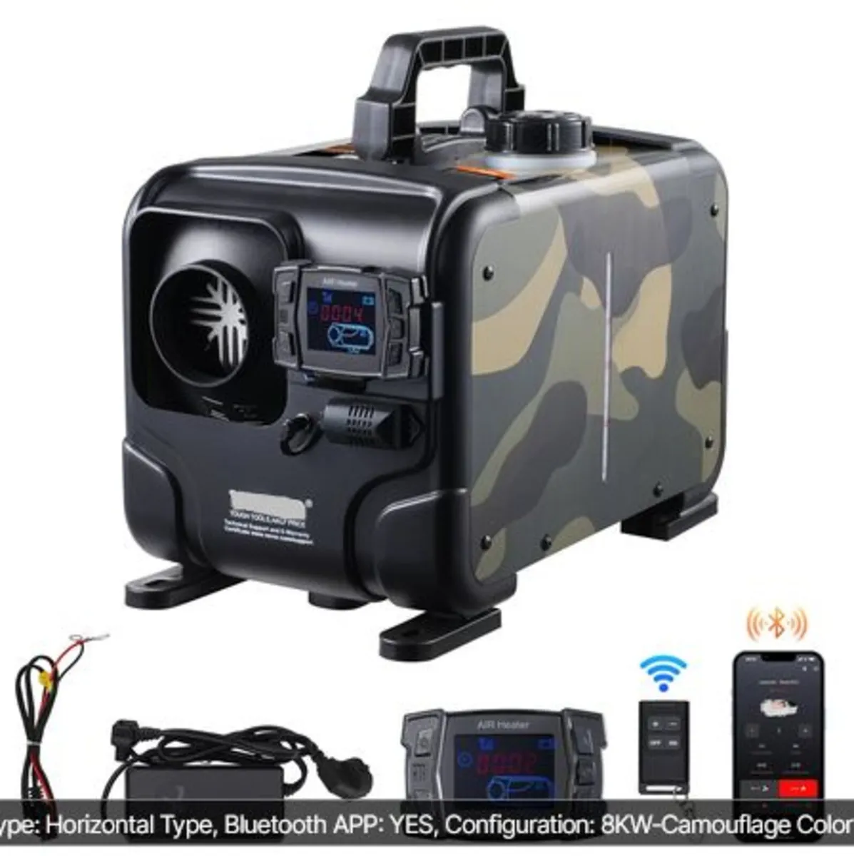5-8KW Diesel Heater, 12V/24V All in One Diesel Air - Image 1