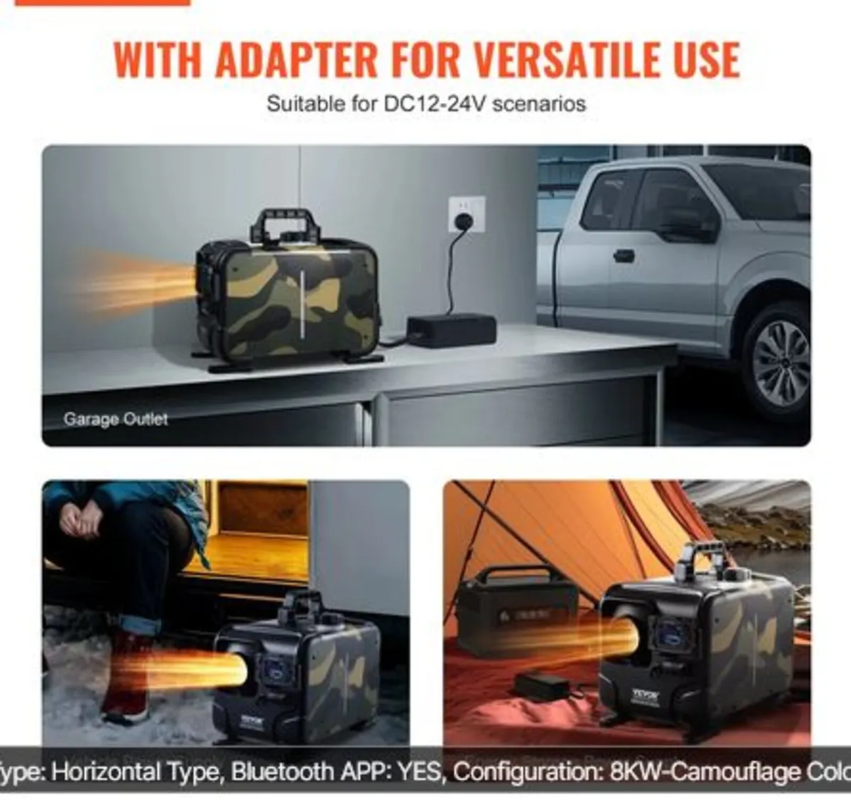 5-8KW Diesel Heater, 12V/24V All in One Diesel Air - Image 2