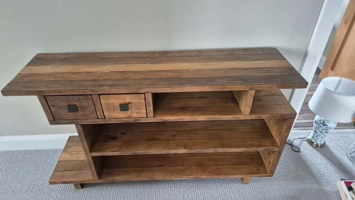 Console Table Reclaimed Pine - Image 1