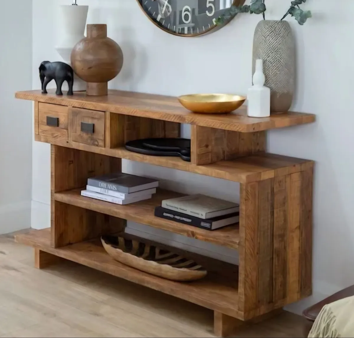 Console Table Reclaimed Pine - Image 4
