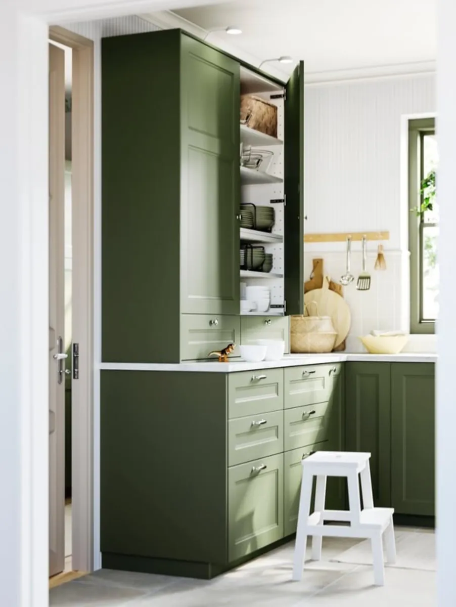 IKEA Axstad green shaker style kitchen 33% OFF - Image 1