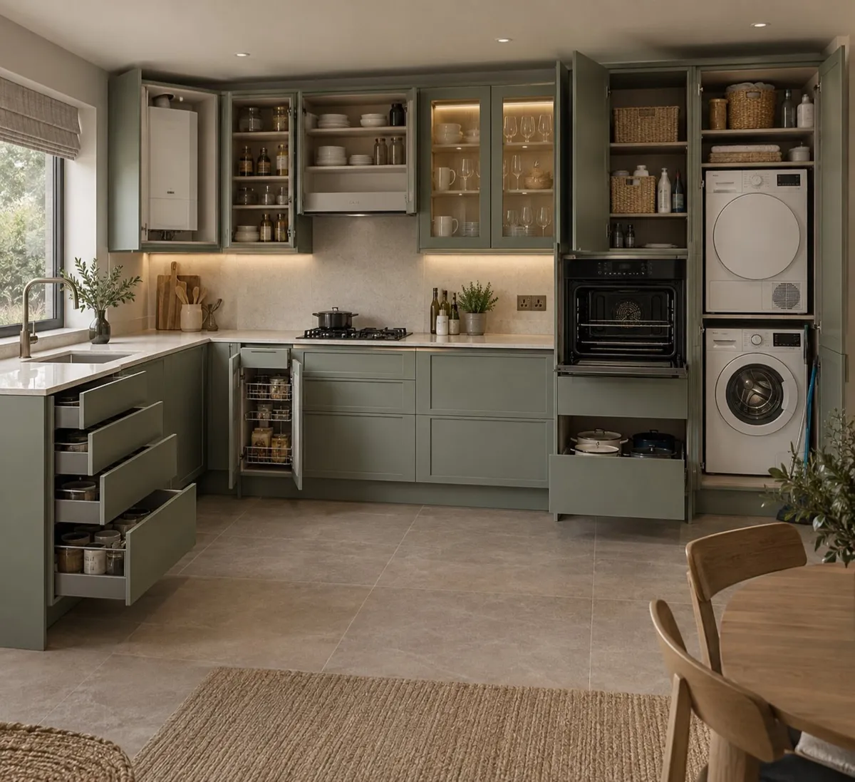 IKEA Axstad green shaker style kitchen 33% OFF - Image 4