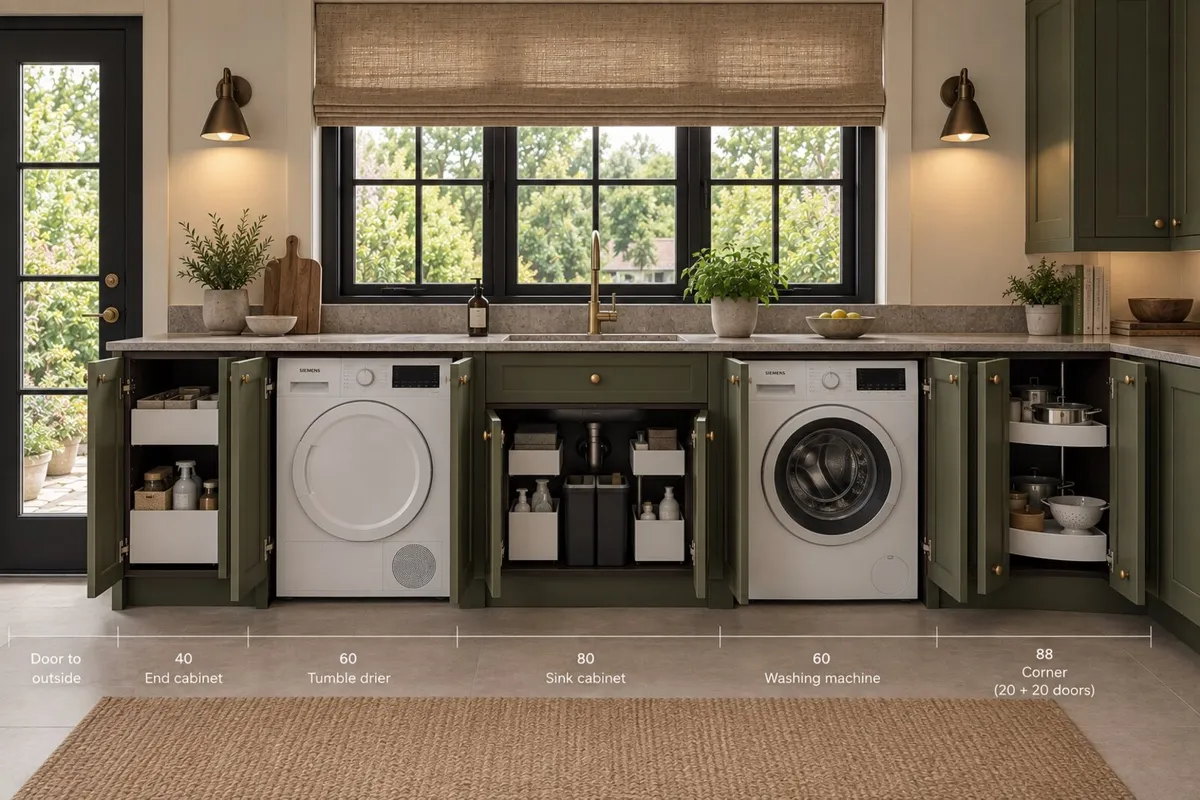 IKEA Axstad green shaker style kitchen 33% OFF - Image 3