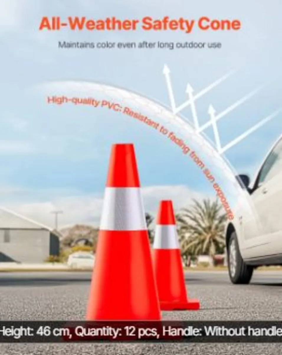 12Pack 18" Traffic Cones - Image 4