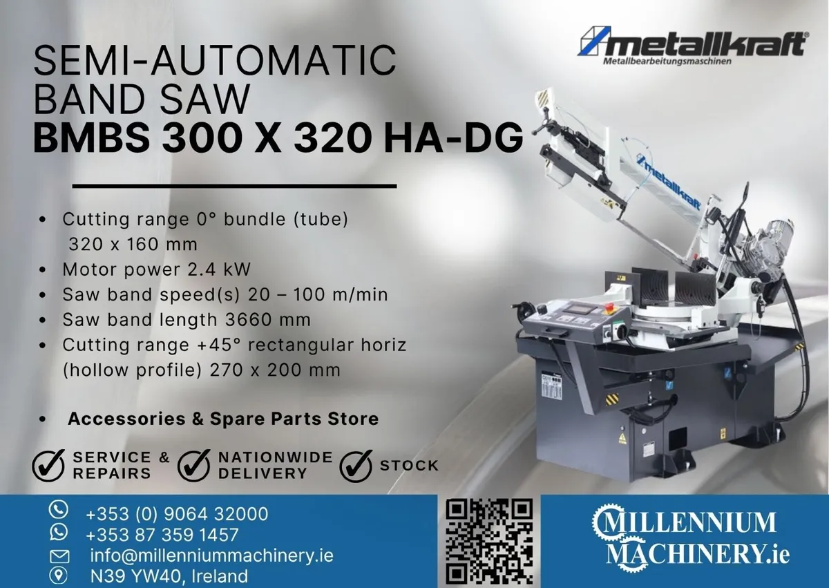Semi-automatic metal band saw BMBS 300 x 320