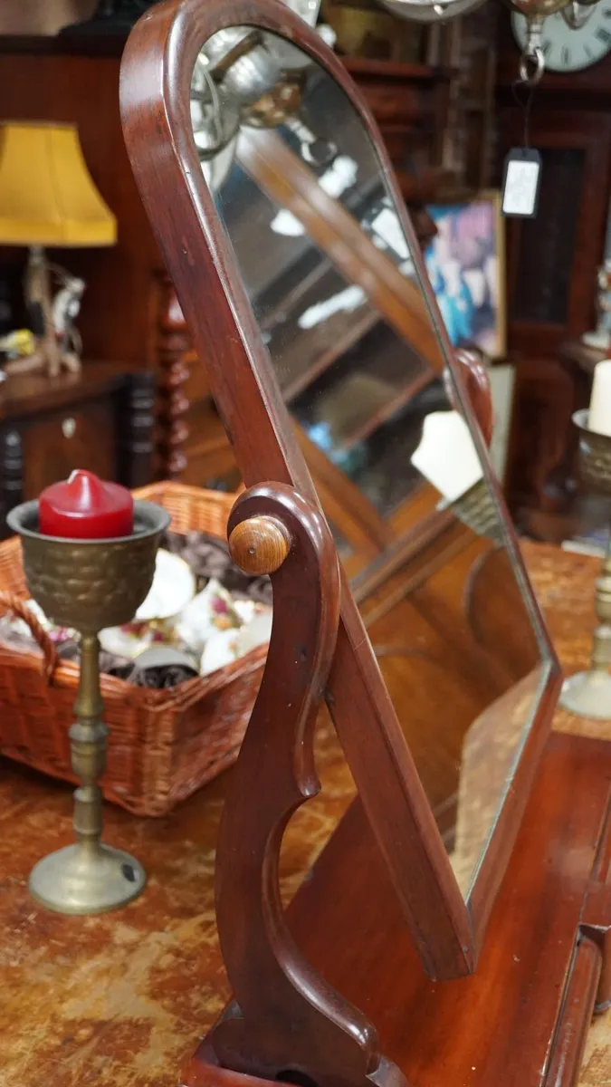Victorian Mahogany Dressing Mirror - Image 3