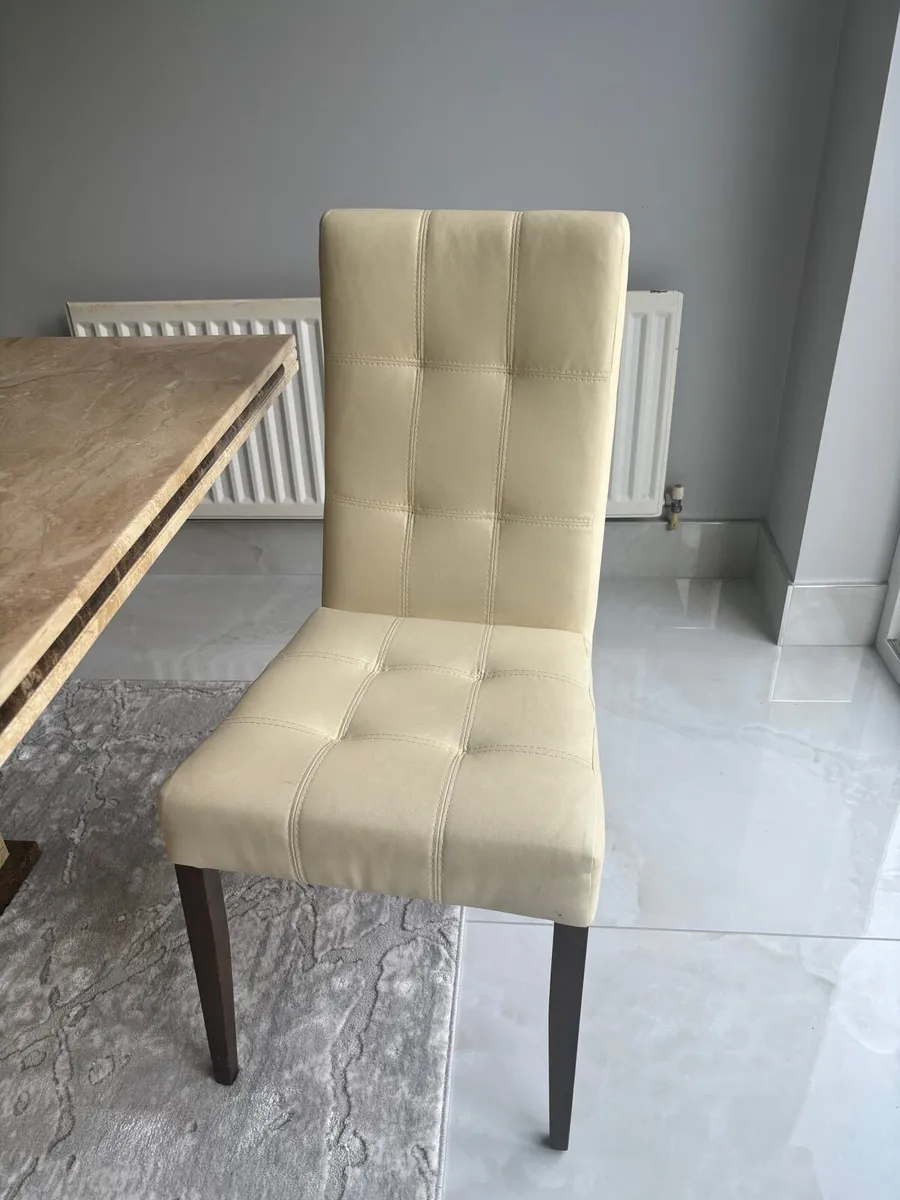 Marble Dining Table with 8 Chairs - Image 4