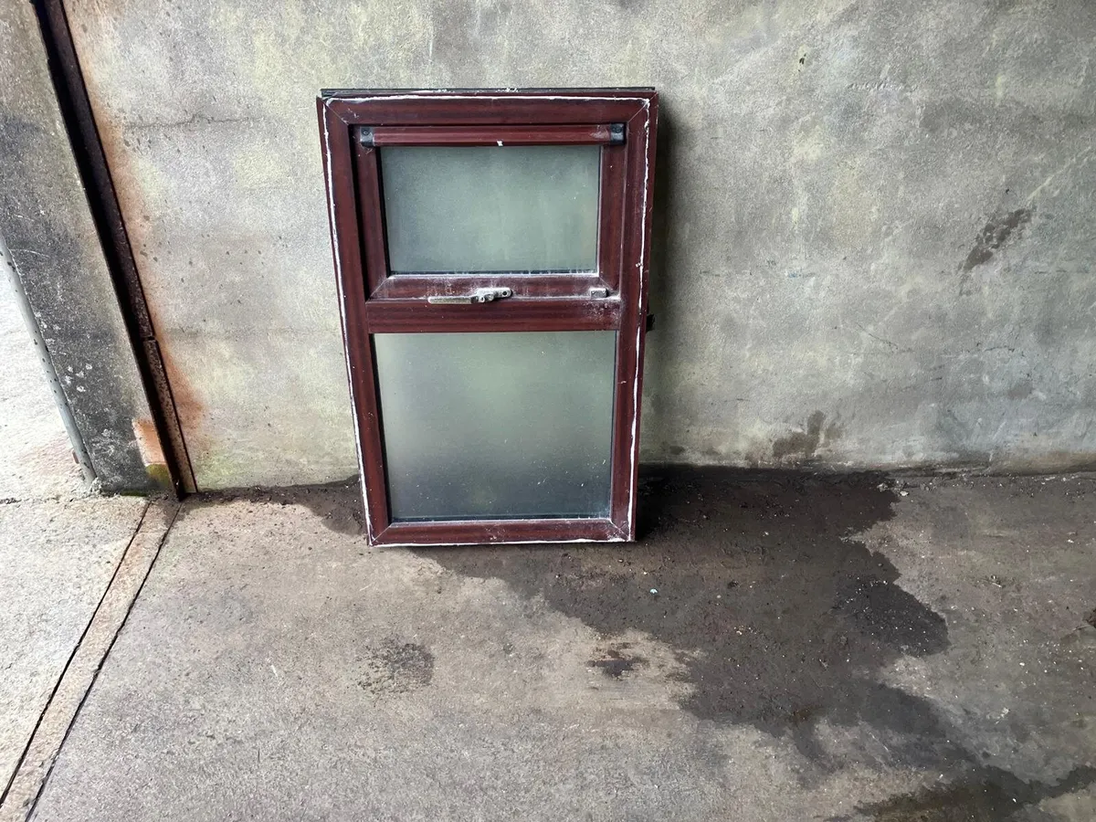 Frosted pvc window