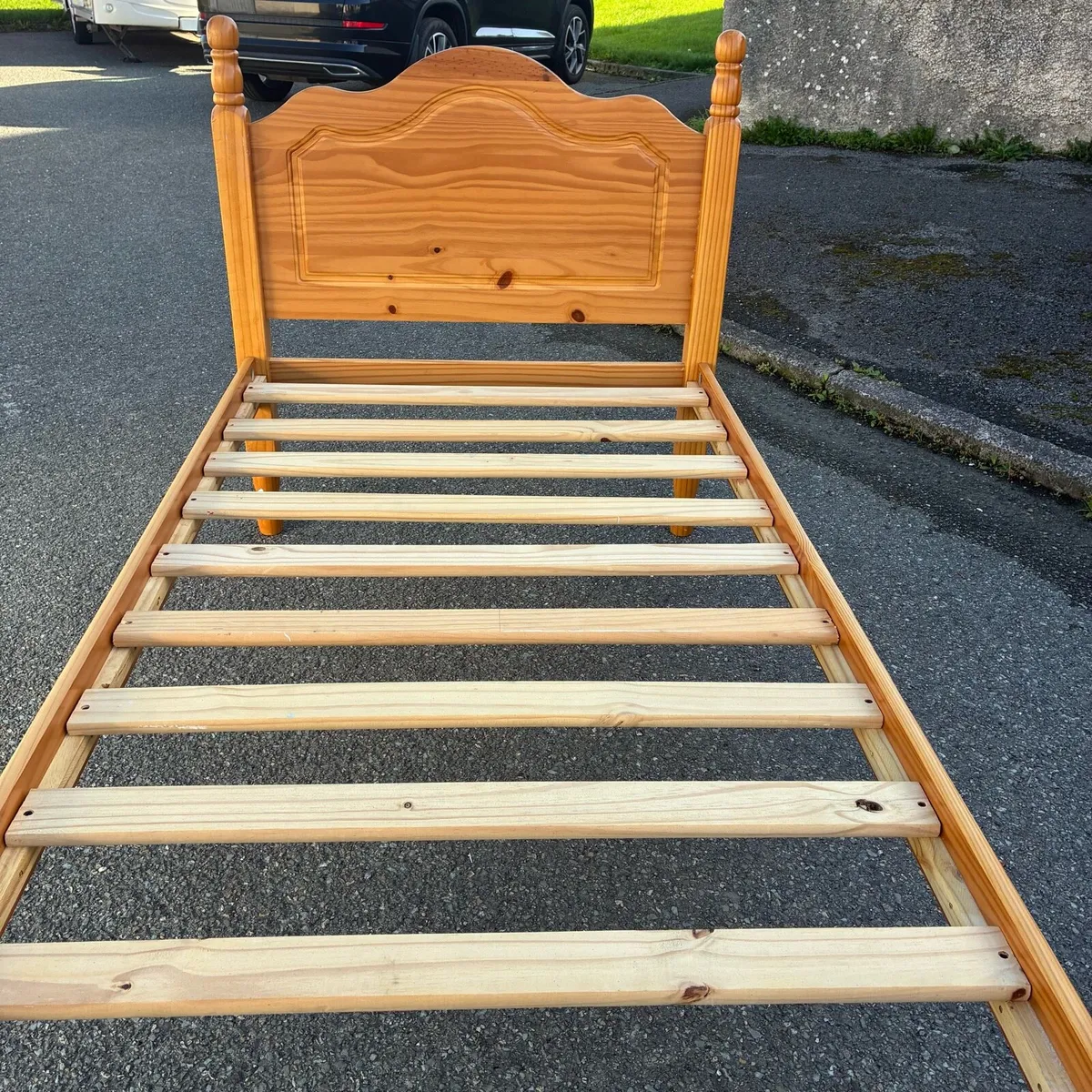 Single Solid Pine Bed frame - Image 4