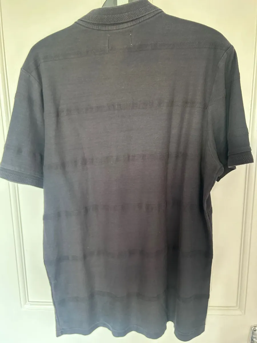 Mens Farah Black Polo size M - Image 2