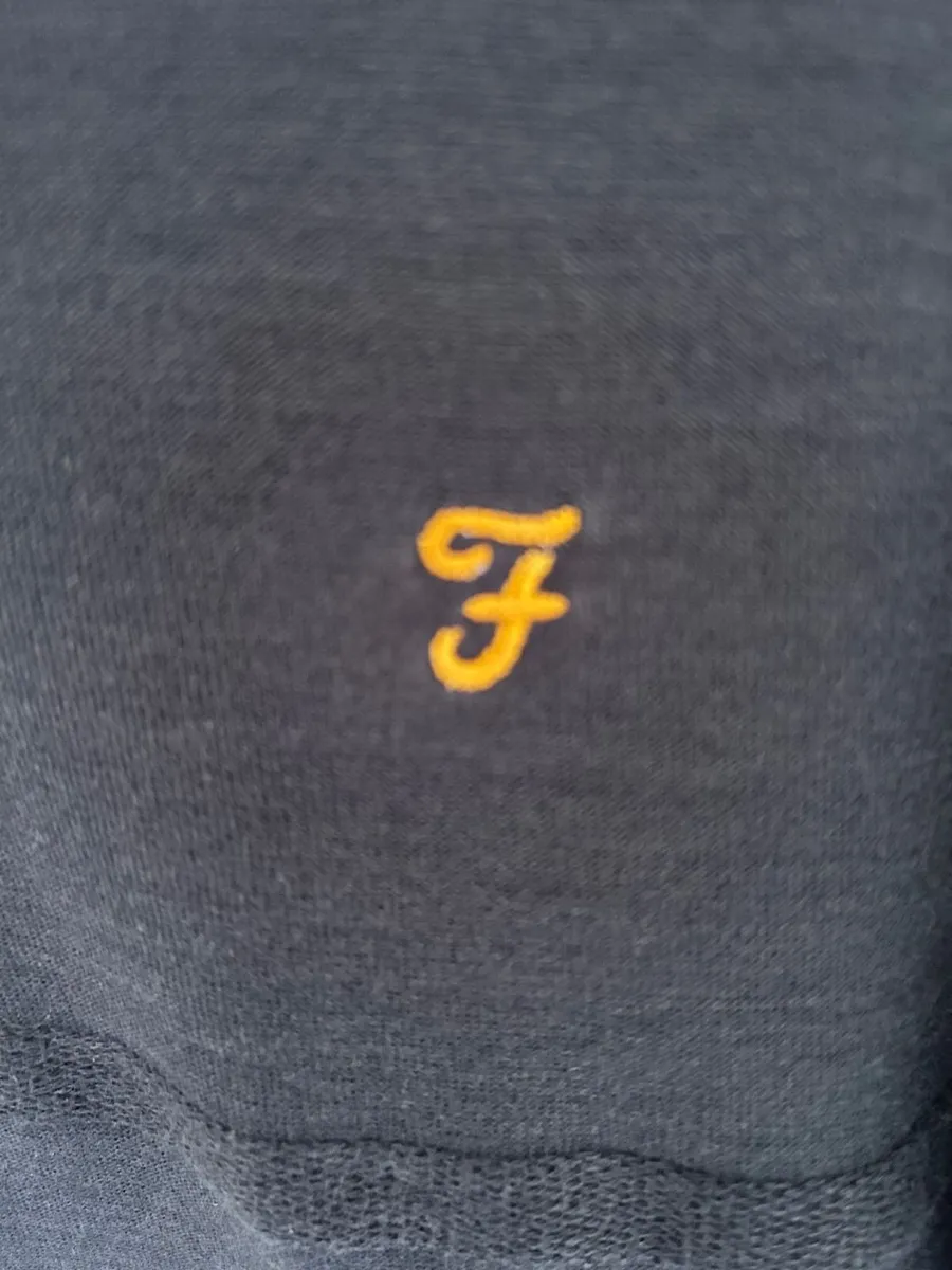Mens Farah Black Polo size M - Image 3