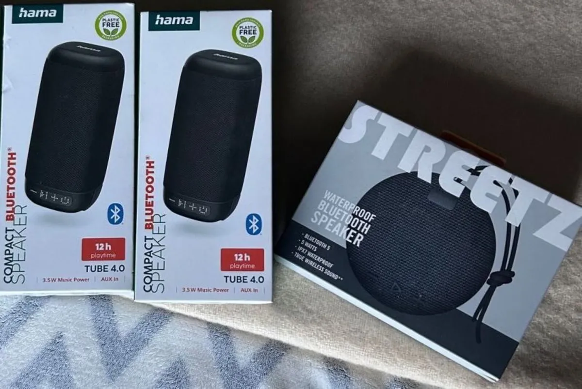 Selection of NEW Bluetooth Speakers (3) - Image 1