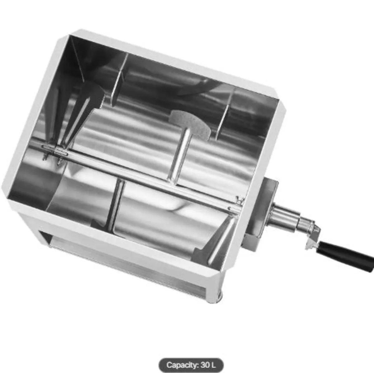 Manual Meat Mixer, 60L Fixed Tank Meat Processing - Image 4
