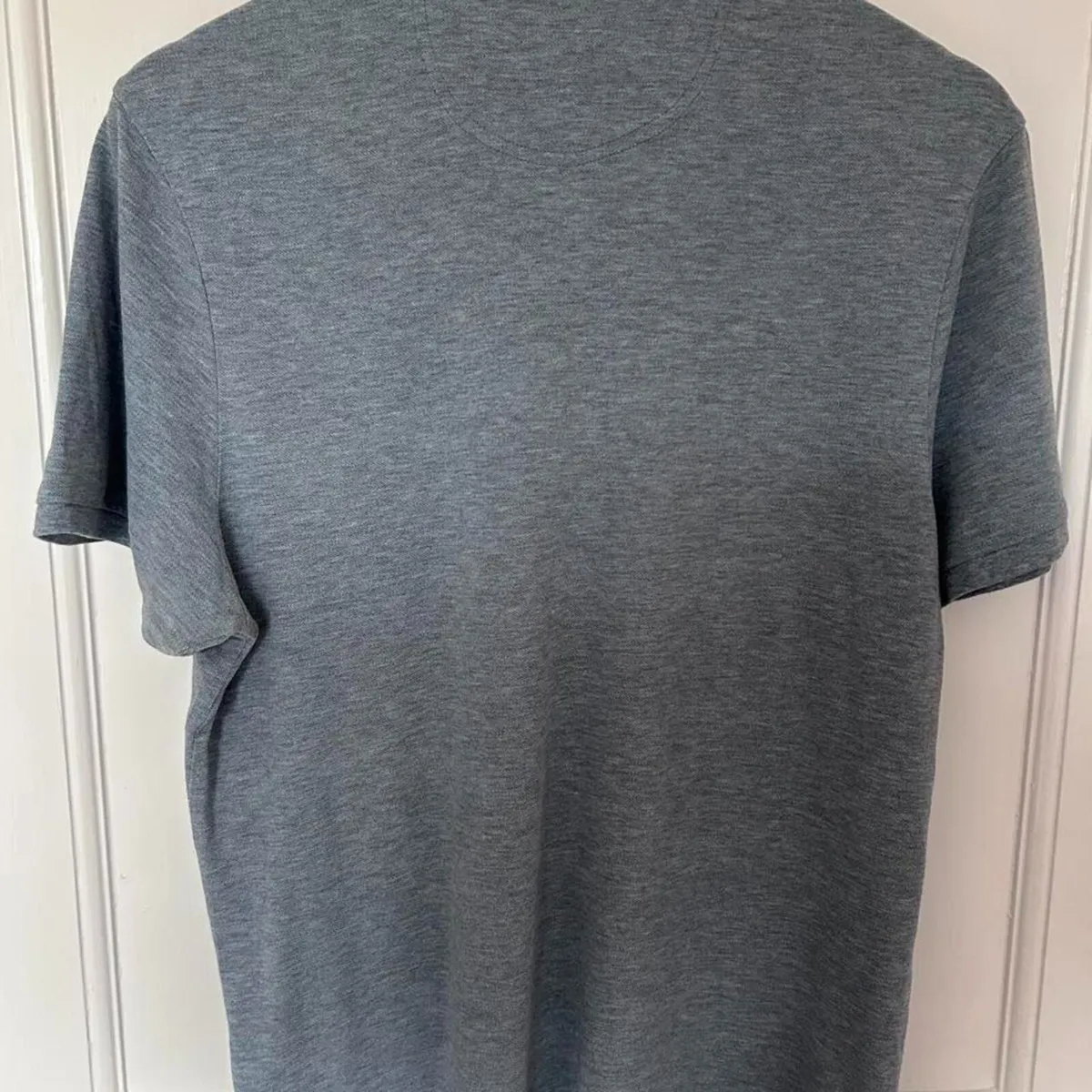 Farah Men's Blue and Grey Polo Shirt, size M-MINT! - Image 3