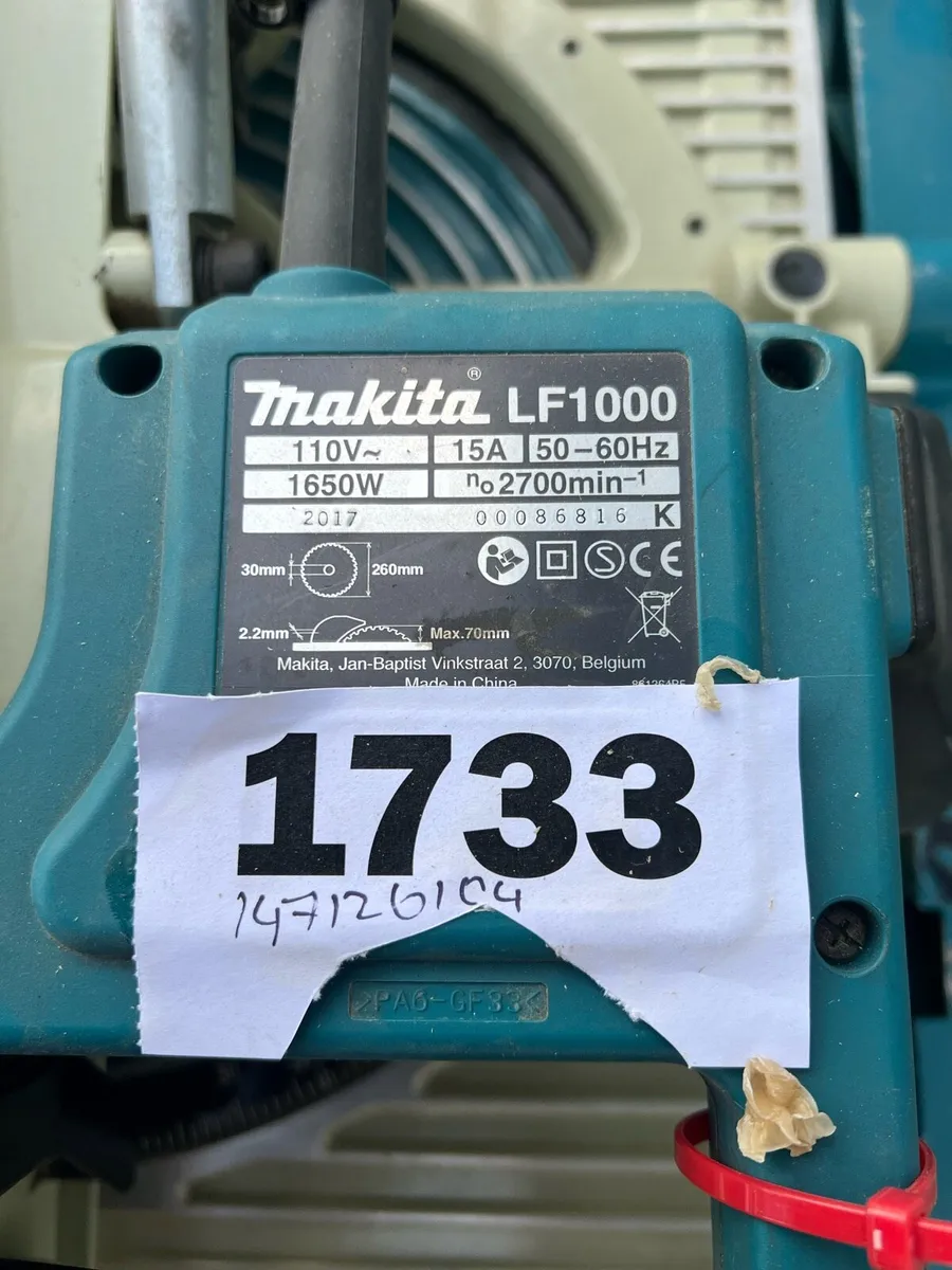 Flip Over Saw Makita LF1000 as new - Image 4