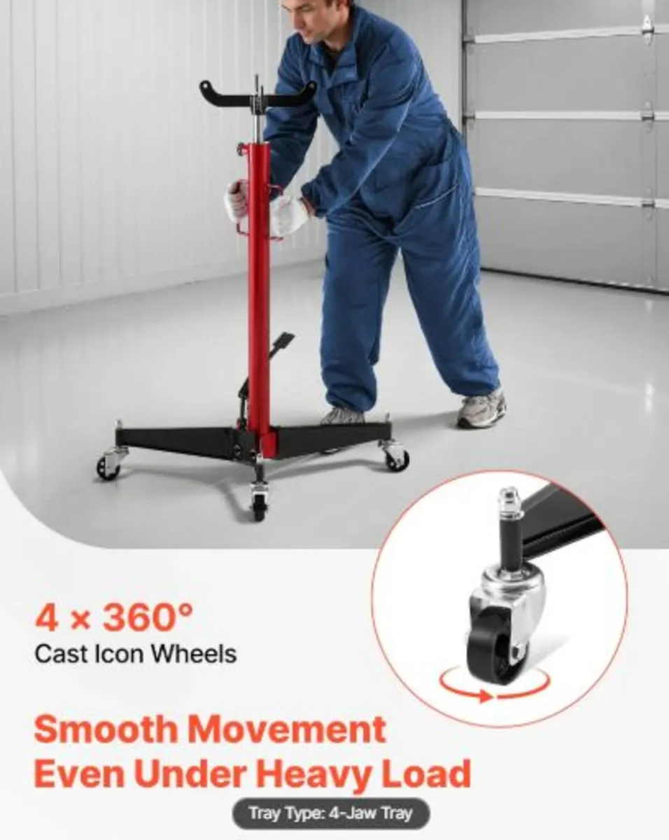 Hydraulic Transmission Jack, 1100 lbs / 0.5 Ton - Image 4