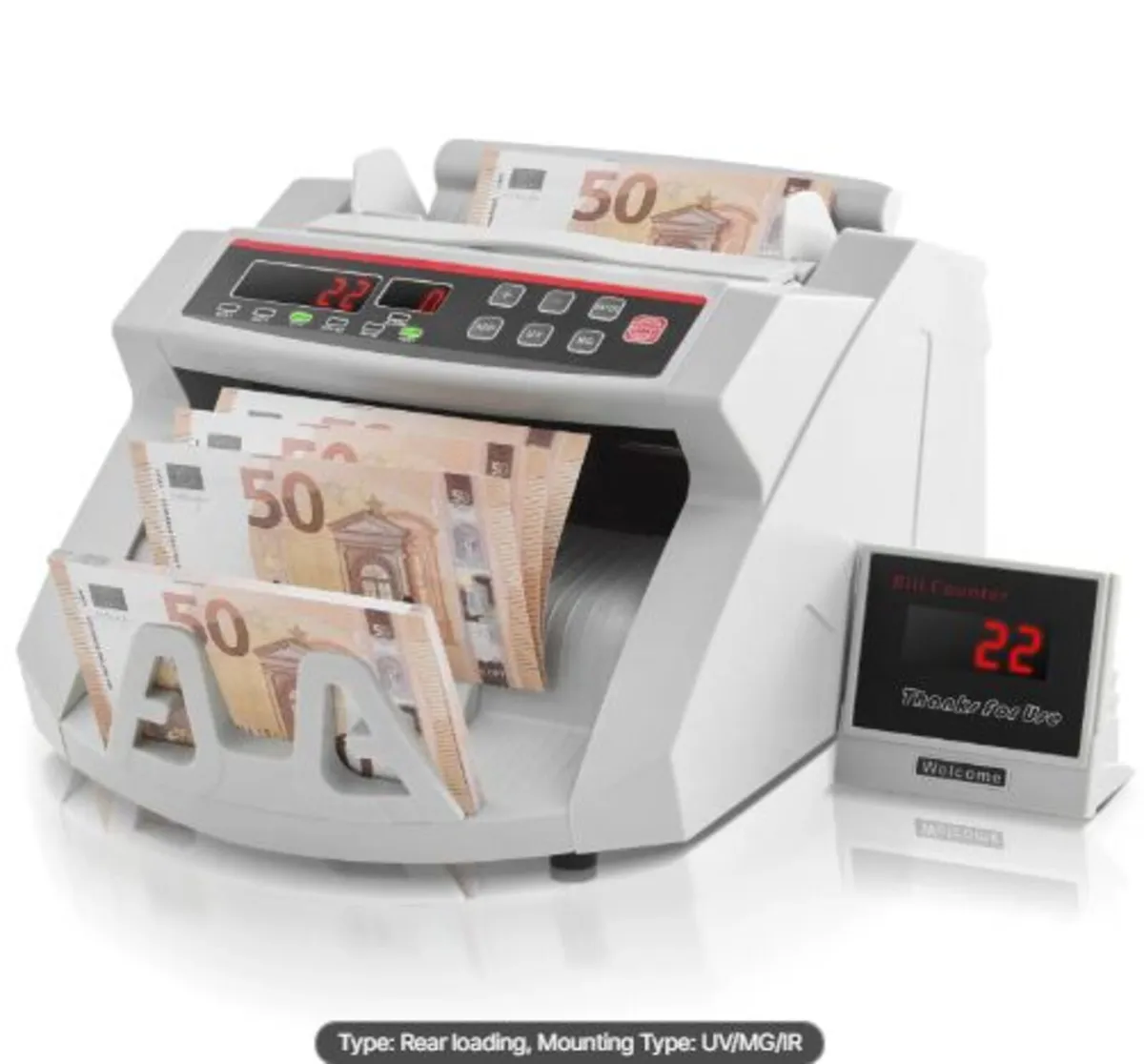 Banknotes Counter With LED Display, Professional - Image 1