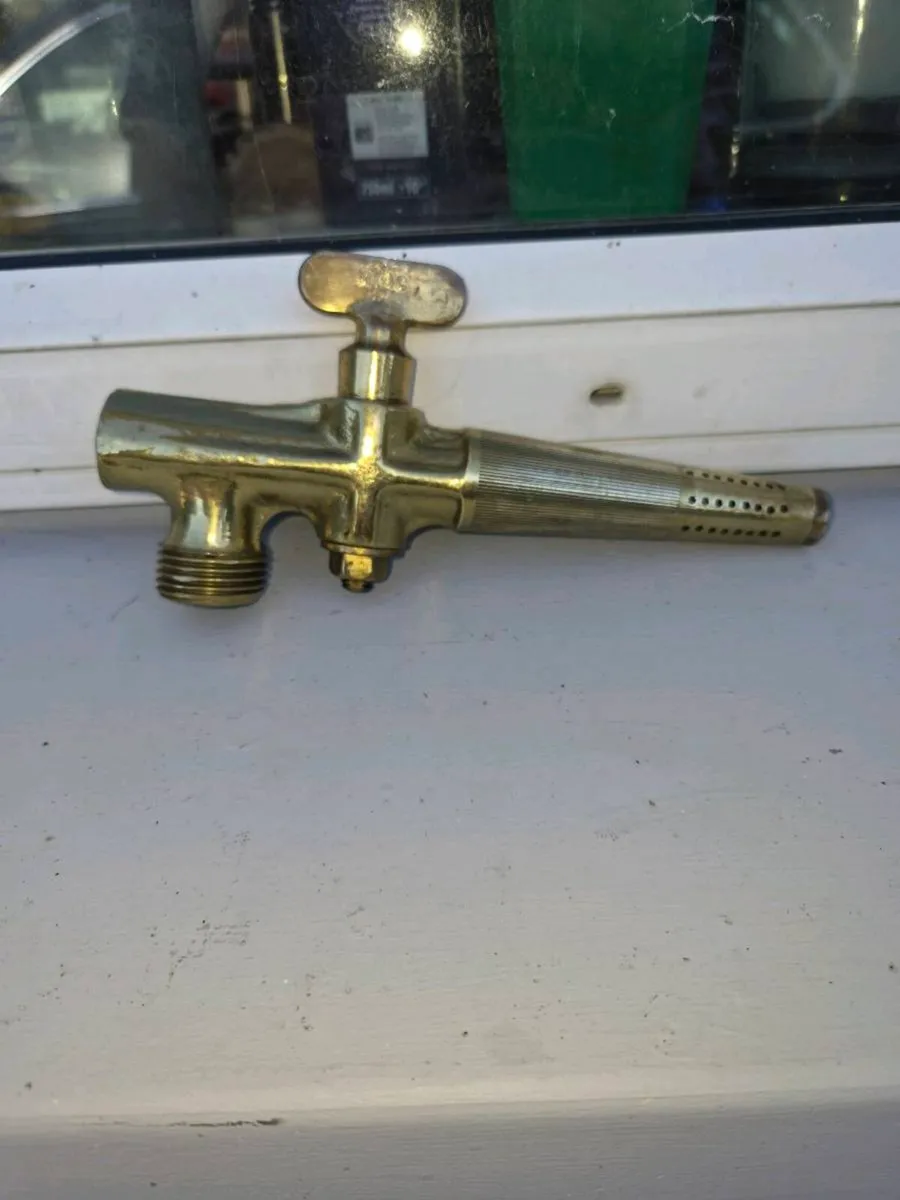 Old brass  beer tap - Image 1
